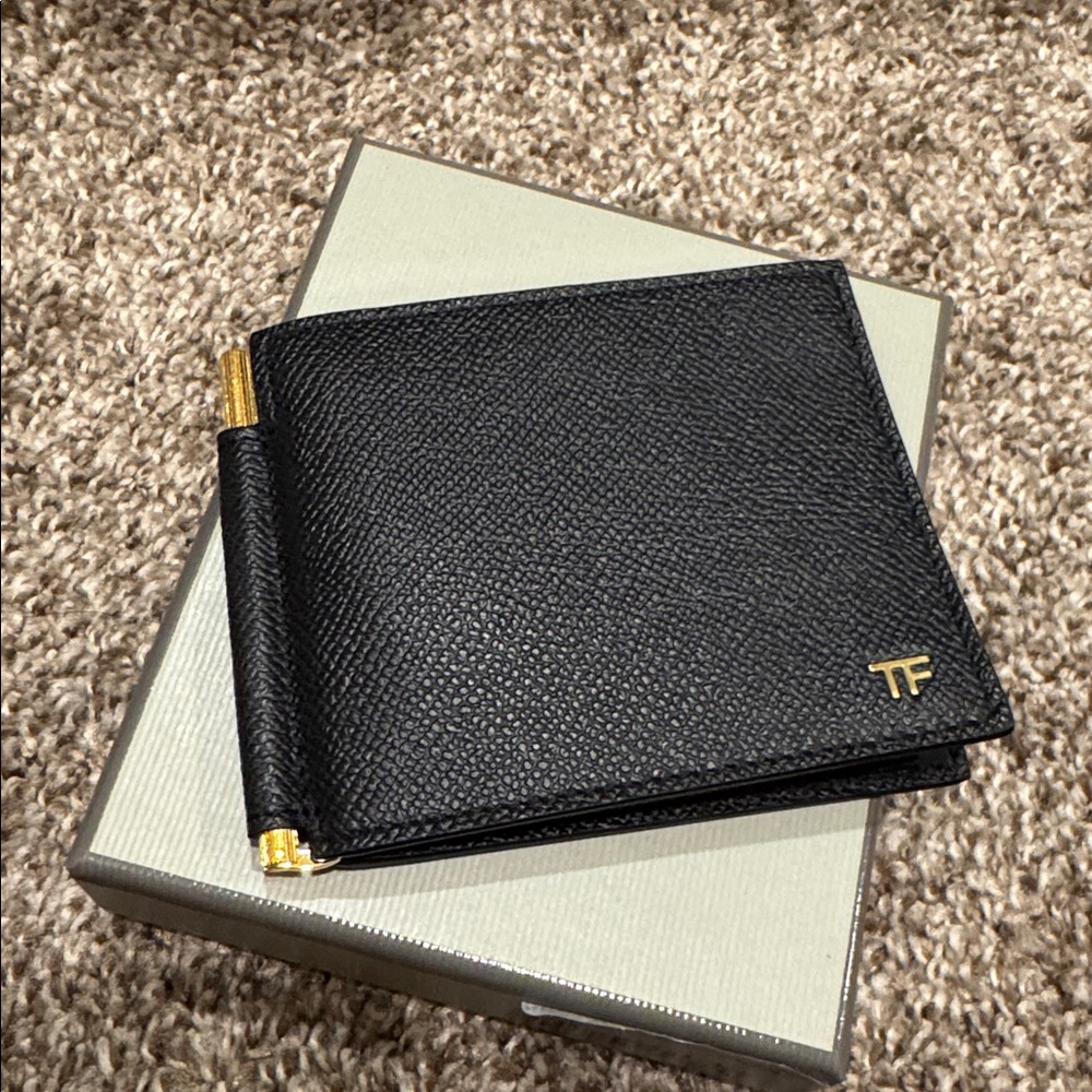 NWT Tom Ford Grain Leather TLine Money Clip Wallet - Picture 6 of 9